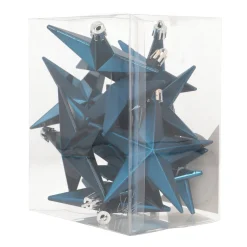 12 Blaue Weihnachtssterne In Praktischer Box