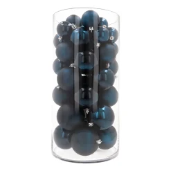 44 Dunkelblaue Weihnachtskugeln In Aufbewahrungsbox