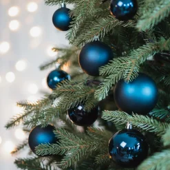 44 Dunkelblaue Weihnachtskugeln In Aufbewahrungsbox