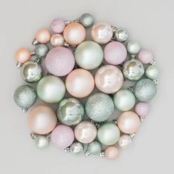 36 Kleine Weihnachtskugeln Romantic Mix, Aus Kunststoff