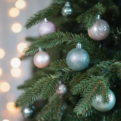 36 Kleine Weihnachtskugeln Romantic Mix, Aus Kunststoff