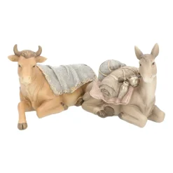 9 Luxuriöse Krippenfiguren Grau, 30 Cm