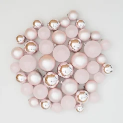 44 Rosane Weihnachtskugeln In Aufbewahrungsbox