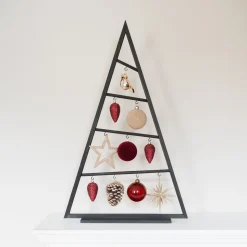 6 Tannenzapfen Bordeaux, Kunststoff, 9 Cm