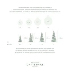 44 Weihnachtskugeln, Bunt, Glas, 5-8 Cm