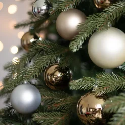 44 Weihnachtskugeln, Home Sweet Home Mix, Kunststoff, 5-8 Cm