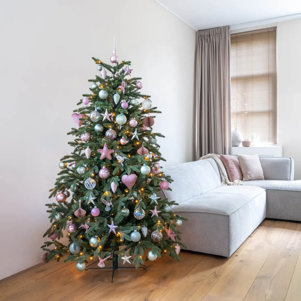 44 Weihnachtskugeln, Romantic Mix, Glas, 5-8 Cm