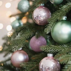 44 Weihnachtskugeln, Romantic Mix, Glas, 5-8 Cm