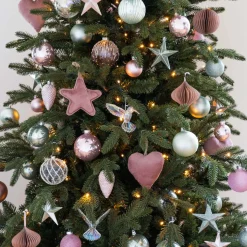 44 Weihnachtskugeln, Romantic Mix, Glas, 5-8 Cm