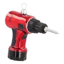 Anhänger Bohrmaschine, Glas, 10 Cm