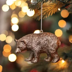 Anhänger Bär, Bronze, Kunststoff, 12 Cm