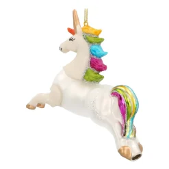 Anhänger Einhorn, Glas, 9 Cm