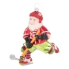 Anhänger Eishockey-Weihnachtsmann, Glas, 12 Cm