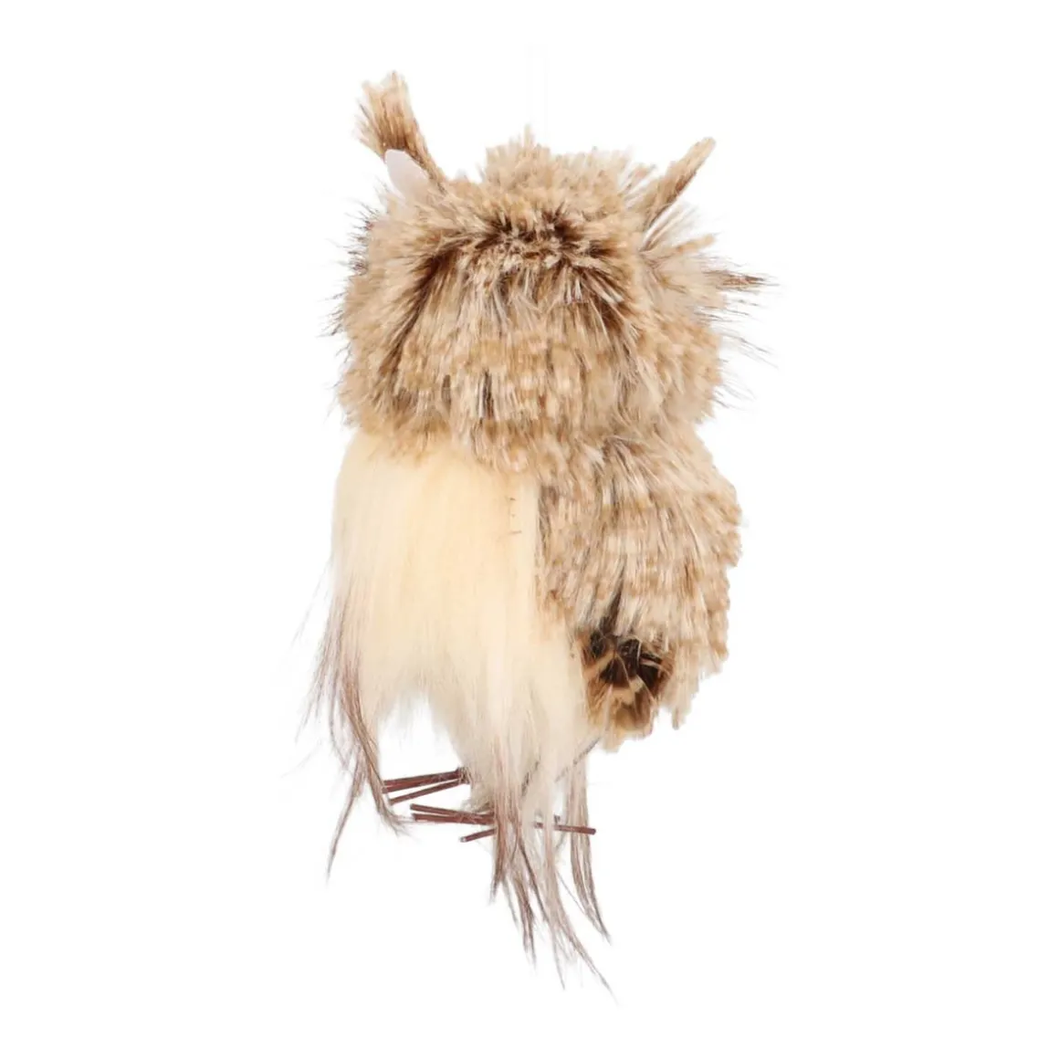 Anhänger Eule, Braun, Kunststoff, 13 Cm