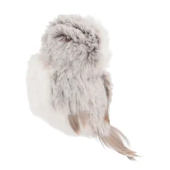 Anhänger Eule, Braun, Kunststoff, 9 Cm