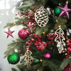 Anhänger Holz-Blatt, Natur, 15 Cm