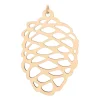 Anhänger Holz-Tannenzapfen, Natur, 15 Cm