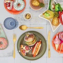 Anhänger Hotdog, Glas, 14 Cm