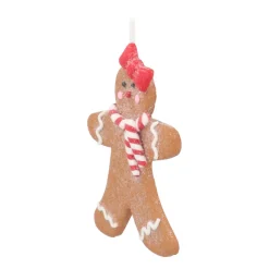 Anhänger Lebkuchenfrau, Modelliermasse, 11 Cm