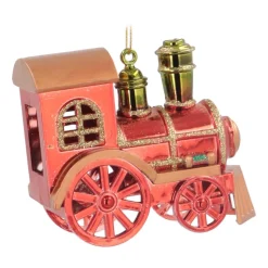 Anhänger Lokomotive, Rot, Kunststoff, 10 Cm
