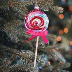 Anhänger Lutscher, Pastellfarben, Glas, 20 Cm