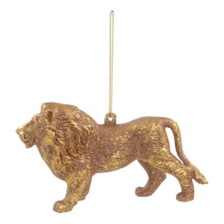Anhänger Löwe, Gold, Kunststoff, 12 Cm