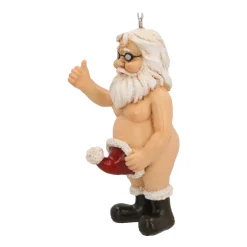 Anhänger Nackter Weihnachtsmann, Polyresin, 9 Cm