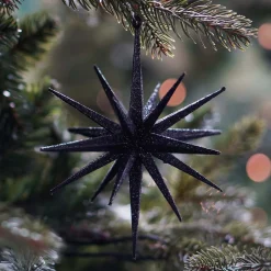 Anhänger Polarstern, Schwarz, Kunststoff, 15 Cm