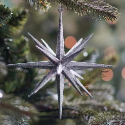 Anhänger Polarstern, Silber, Kunststoff, 15 Cm