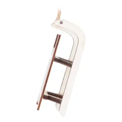 Anhänger Schlitten, Weiß, Holz, 10 Cm