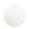 Anhänger Schneeball, Weiß, Kunststoff, 8 Cm