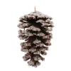 Anhänger Tannenzapfen Natürlich Mit Kunstschnee, 12 Cm