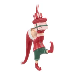 Anhänger Weihnachtself, Polyresin, 13 Cm