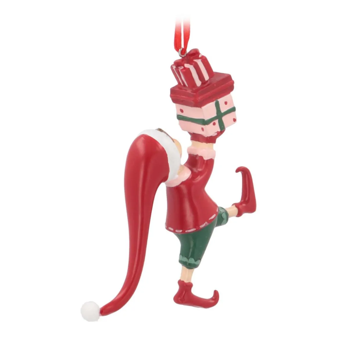 Anhänger Weihnachtself, Polyresin, 13 Cm