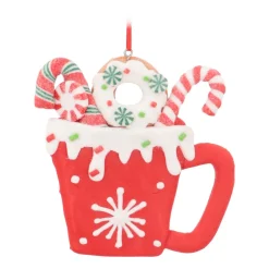 Anhänger Weihnachtstasse, Modelliermasse, 11 Cm