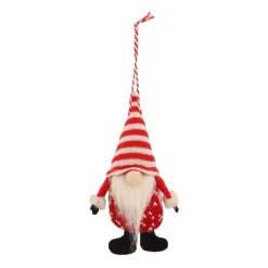 Anhänger Weihnachtswichtel, Rot, Stoff, 12 Cm