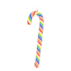 Anhänger Zuckerstange, Bunt, Modelliermasse, 14 Cm