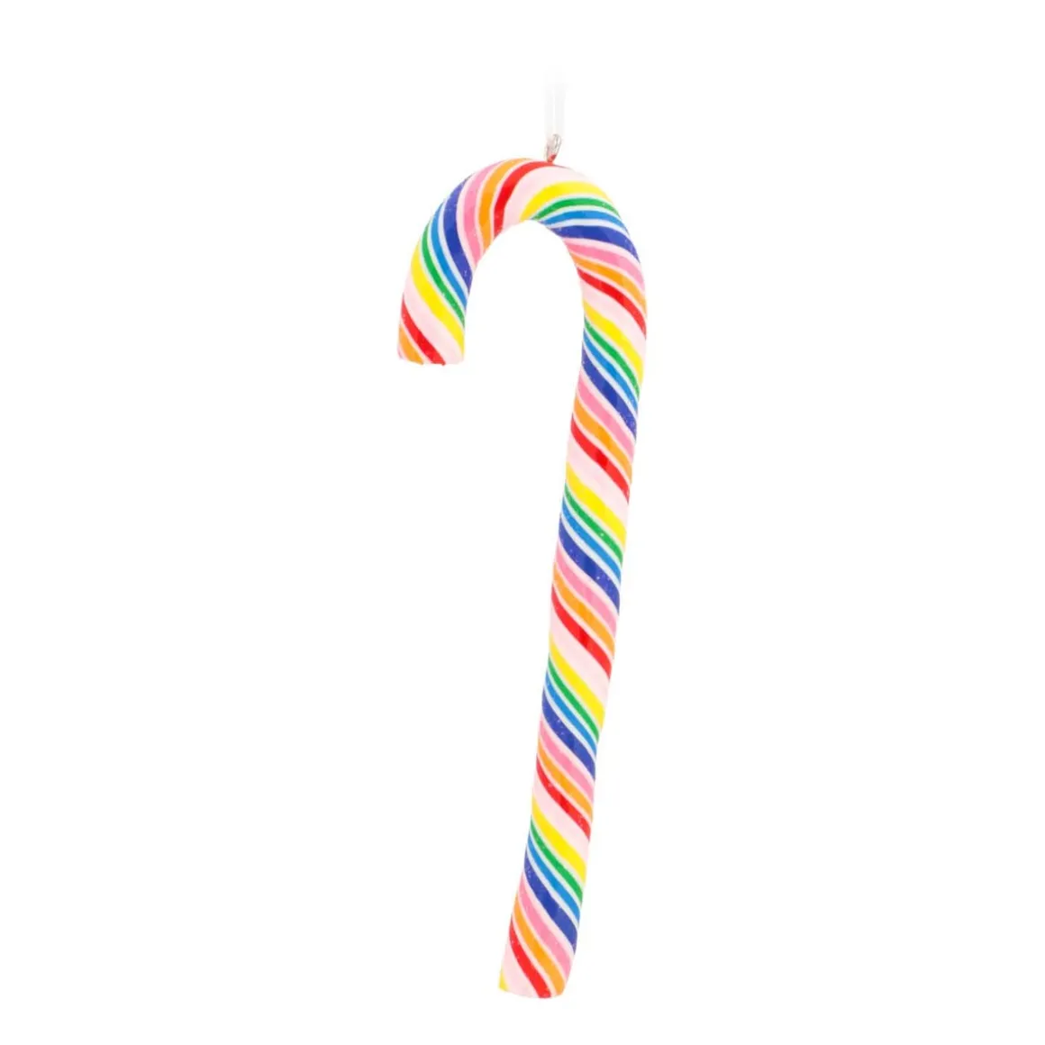 Anhänger Zuckerstange, Bunt, Modelliermasse, 14 Cm