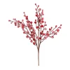 Beerenzweig Mit Frost-Look, Rot, Kunststoff, 43 Cm