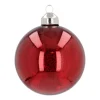 Besondere Weihnachtskugel Krakelee, Rot, Glas, 8 Cm