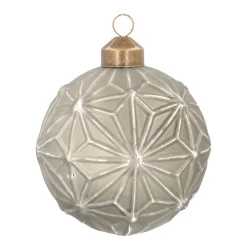 Besondere Weihnachtskugel Geometrisches Design, Cottage Green, Glas, 9
