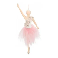 Besonderer Anhänger Ballettänzerin Mit Tutu Weiß, Aus Polyresin, 18 Cm
