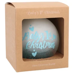 Blaue Weihnachtskugel Mit 