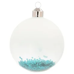 Blaue Weihnachtskugel Mit 