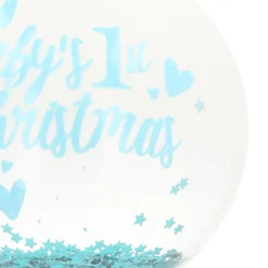 Blaue Weihnachtskugel Mit 