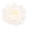 Blume Mit Clip Weiß, Aus Kunststoff, 12 Cm
