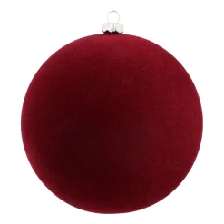 Bordeauxrote Samt-Weihnachtskugel - Unzerbrechlich