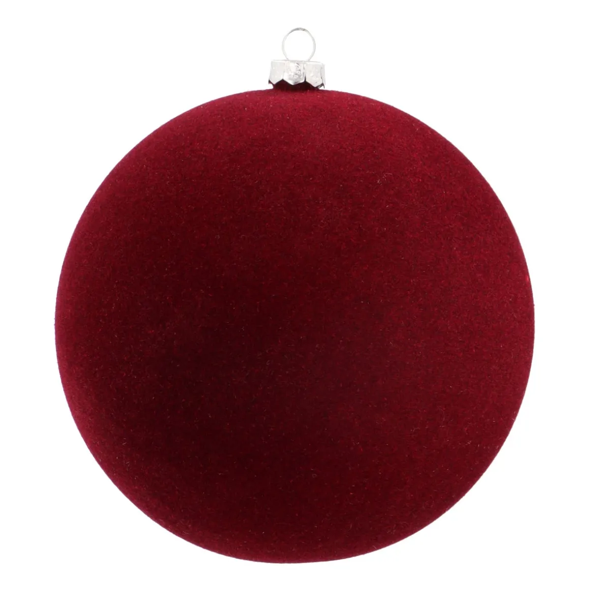 Bordeauxrote Samt-Weihnachtskugel - Unzerbrechlich