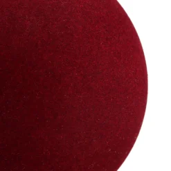 Bordeauxrote Samt-Weihnachtskugel - Unzerbrechlich