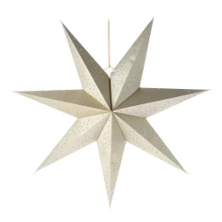 Champagnerfarbener Papierstern 75 Cm